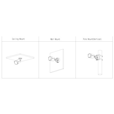 Caméra IP Bullet 4MP WizColor, Focale fixe 2.8mm, LED Blanche 50m, Micro