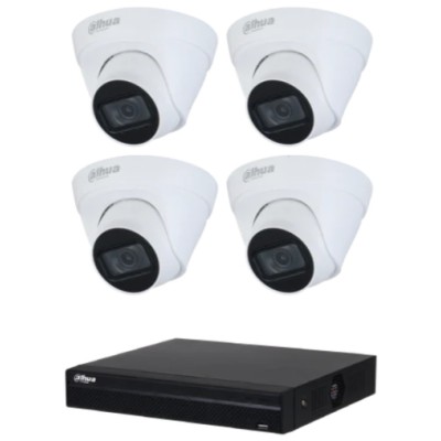 Kit 4 caméras IP Eyeball 2MP