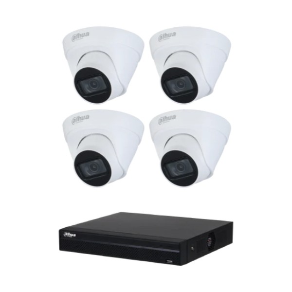 Kit 4 caméras IP Eyeball 2MP
