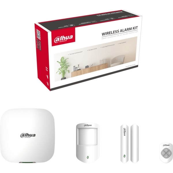 Kit d’alarme sans fil (HUB WIFI, Réseau, GPRS 4G 3G)