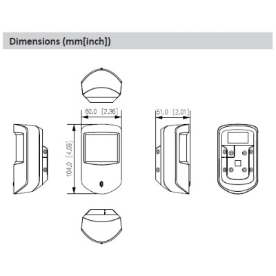 Détecteur PIR sans fil Dual-Tech