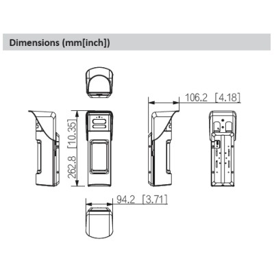 Détecteur extérieur PIR sans fil Triple-Tech avec capteur photo 2MP IR15m