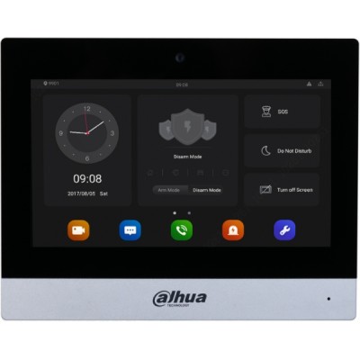 Moniteur intérieur Android IP et WIFI noir 7″ PoE