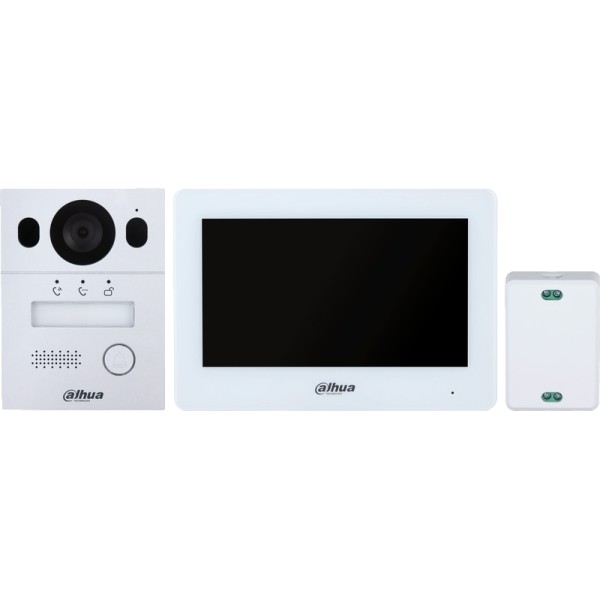 KIT Visiophone – Station extérieure 2 fils IP et moniteur intérieur 7″ hybride