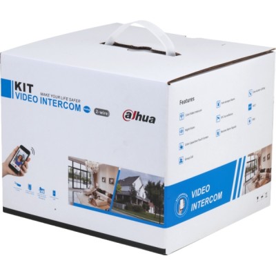 KIT Visiophone – Station extérieure 2 fils IP et moniteur intérieur 7″ hybride