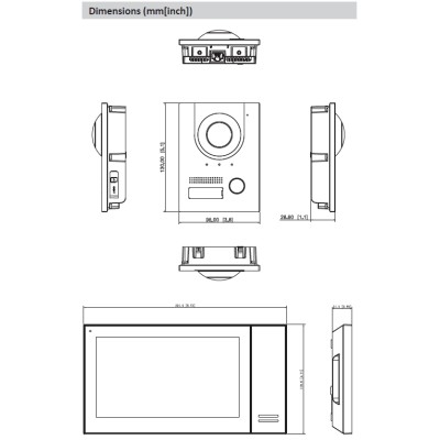KIT Visiophone – Station extérieure IP et moniteur intérieur 7″