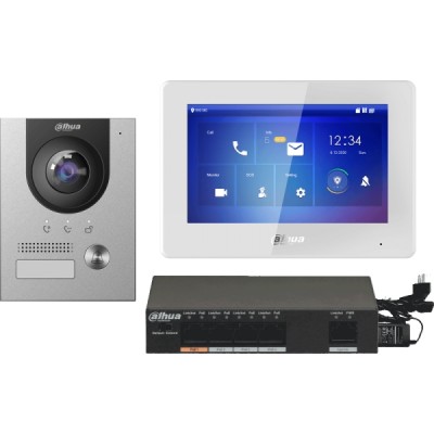 KIT Visiophone – Station extérieure IP et moniteur intérieur 7″