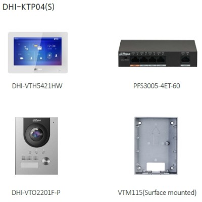 KIT Visiophone – Station extérieure IP et moniteur intérieur 7″