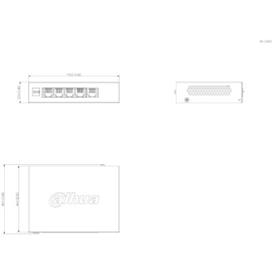 Switch 4 ports PoE 100Mbps + 1 port Ethernet Gigabit – 36W – Cloud manageable