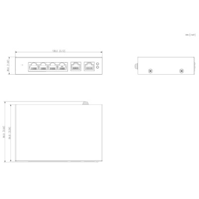 Switch 4 ports PoE Gigabit + 2 ports Ethernet Gigabit – 60W – Cloud manageable