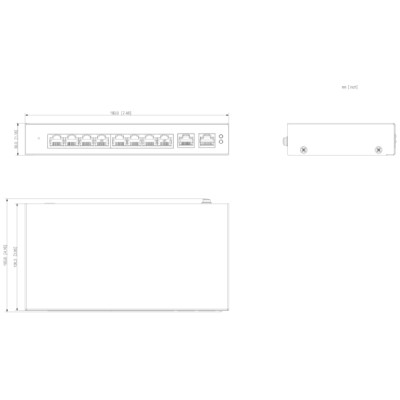 Switch 8 ports PoE Gigabit + 2 ports Ethernet Gigabit – 110W – Cloud manageable