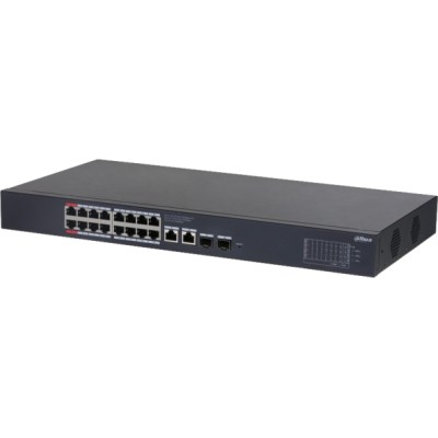Switch 16 PoE Gigabit + 2 ports Ethernet Gigabit + 2 ports optique – 240W – Cloud manageable – rackable