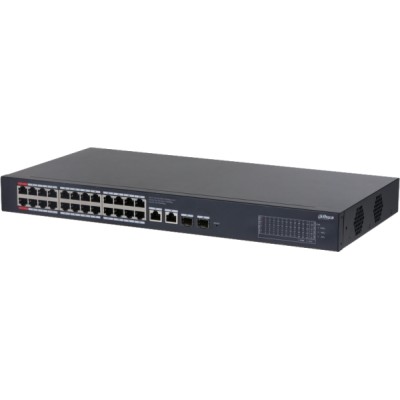 Switch 24 PoE Gigabit + 2 ports Ethernet Gigabit + 2 ports optique – 375W – Cloud manageable – rackable