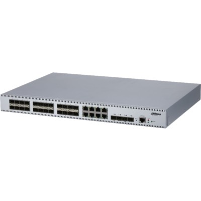 Switch d’agrégation L2+ 24 ports optique Gigabit + 8 ports Ethernet Gigabit + 4 ports optique 10 Gigabit – rackable