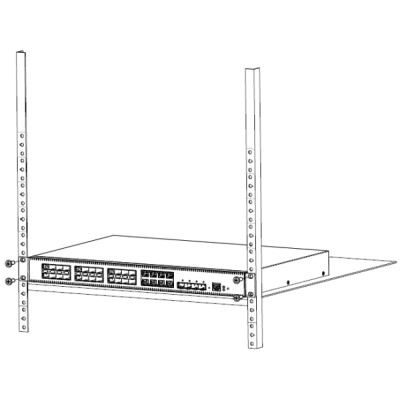 Switch d’agrégation L2+ 24 ports optique Gigabit + 8 ports Ethernet Gigabit + 4 ports optique 10 Gigabit – rackable