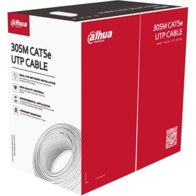 Câble réseau UTP CAT5e – 99.97% CUIVRE – blanc – Bobine 305m