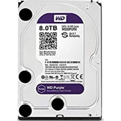 Disque dur 8TB WD Purple 3.5″ spécial vidéosurveillance HDD WD82PURX