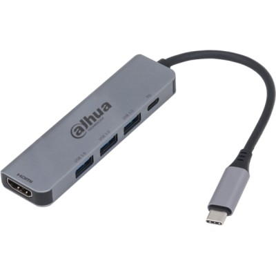 Station d’accueil 5 en 1 USB 3.1 Type-C vers HDMI + 3x USB 3.0 + 1 PD