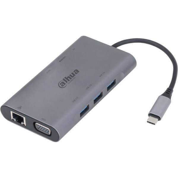 Station d’accueil 9 en 1 USB 3.1 Type-C vers 3x USB 3.0 + HDMI + RJ45 + VGA + SD/TF