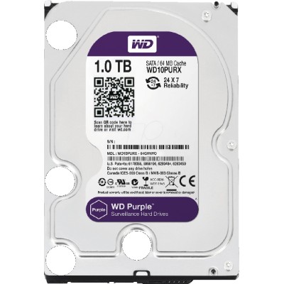 Disque dur 1TB WD Purple 3.5″ spécial vidéosurveillance HDD WD10PURX