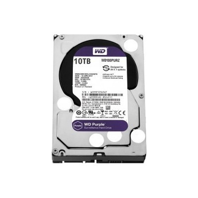 Disque dur 10TB WD Purple 3.5″ spécial vidéosurveillance HDD WD101PURX