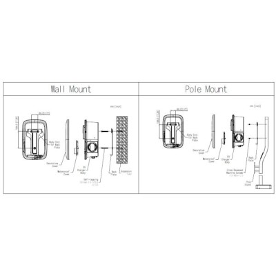 Chargeur véhicule électrique avec écran LCD monophasé 7kW RFID-Wifi-Bluetooth-ethernet