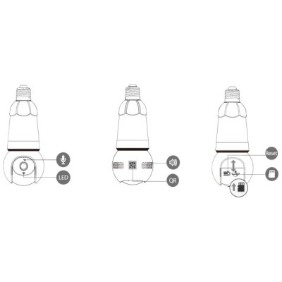 Ampoule caméra BULB CAM 5MP E27 WIFI IMOU
