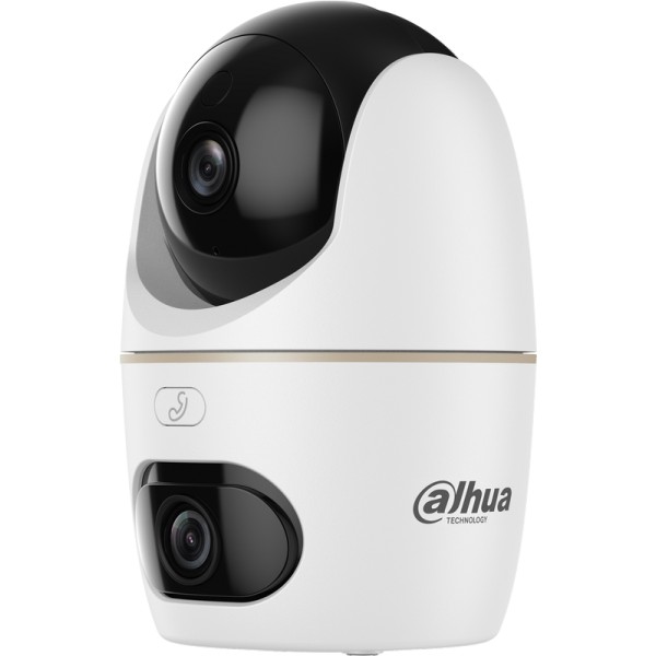 Caméra WIFI double PT 360° + Fixe, 5MP IR30m, Micro et HP